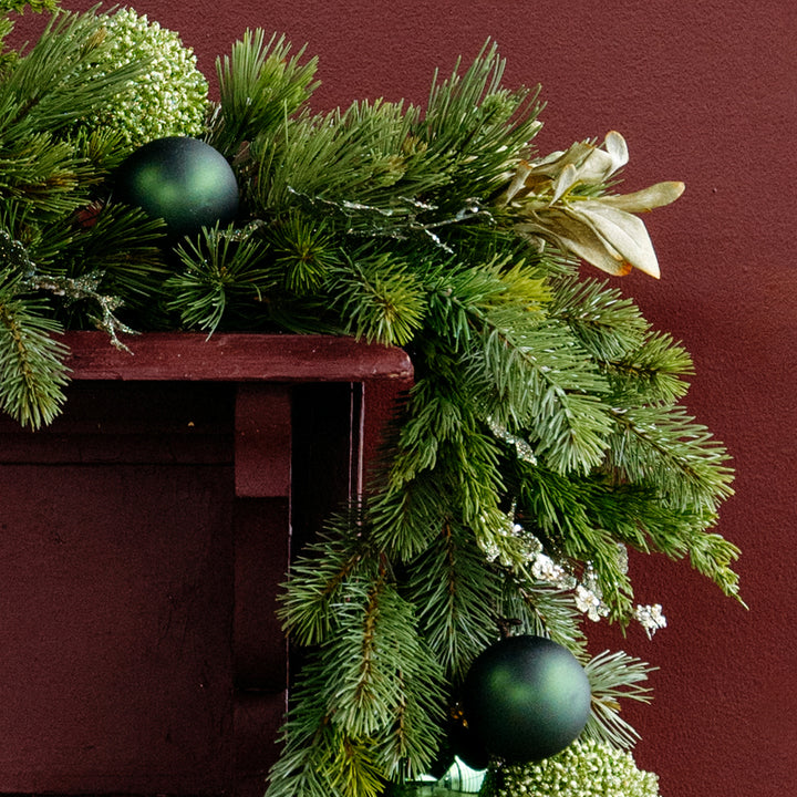 Green-on-Green Faux Garland