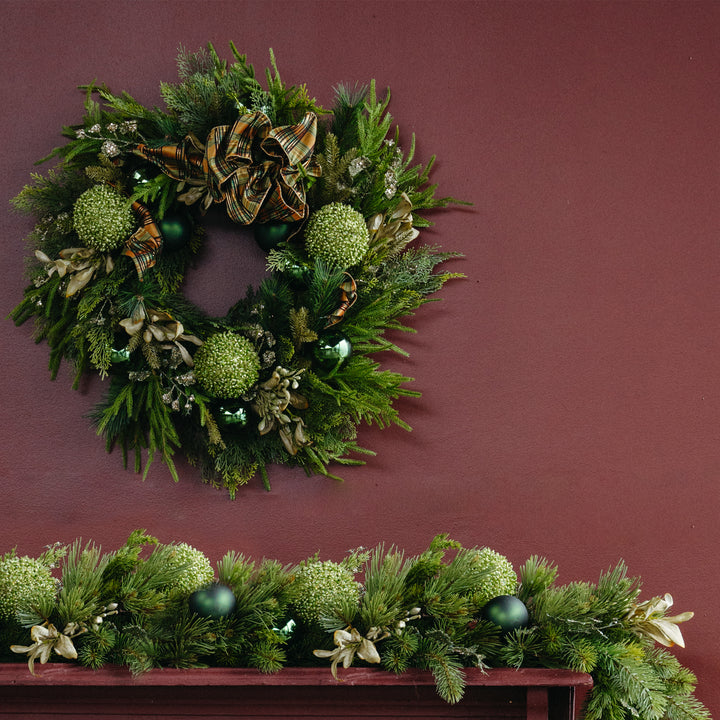 Green-on-Green Faux Garland