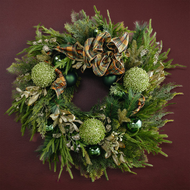 Green-on-Green Faux Wreath